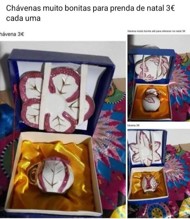 Várias chávenas para decorar