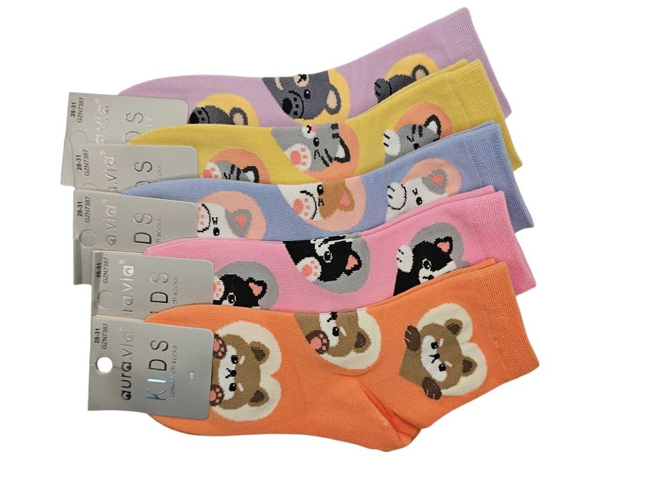 5 x Skarpety dziewczęce Aura Via 28-31
