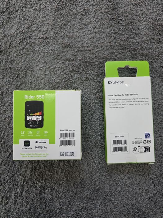 GPS Bryton Rider 550e NOVO + Capa protectora