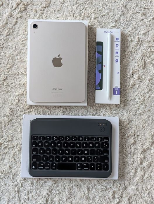 iPad mini (A17 Pro) Wi-Fi 128GB + Etui z klawiaturą + rysik
