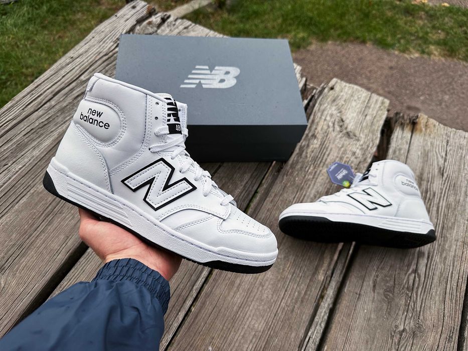 Мужские кожаные кроссовки New Balance 480 (2 цвета) BB480COA Оригинал