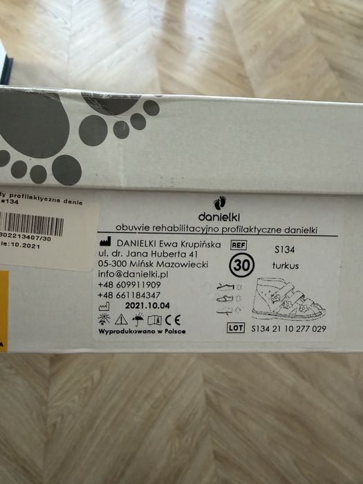 buty profilaktyczno - ortopedyczne DANIELKI wzór S124 turkus