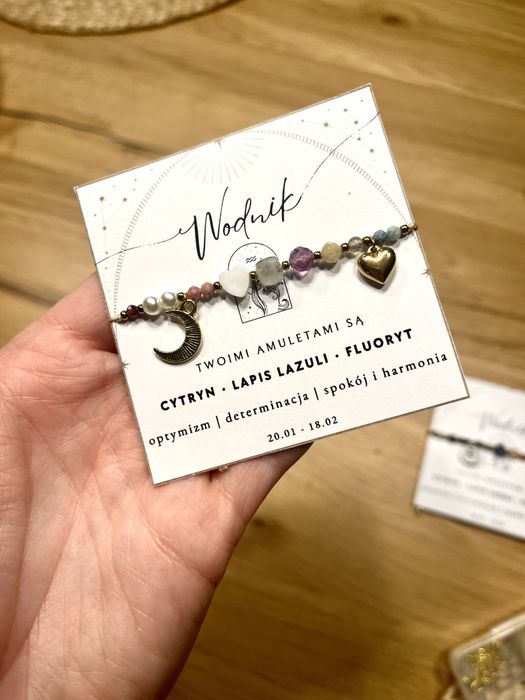 Bransoletka z kamieni naturalnych, indywidualny wzor