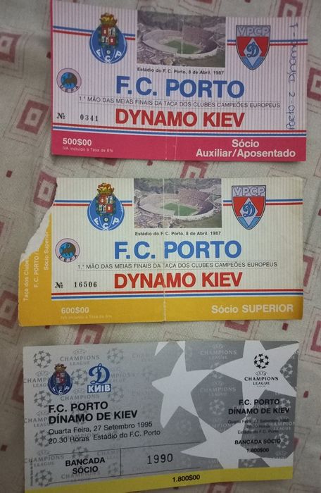 Bilhetes de futebol