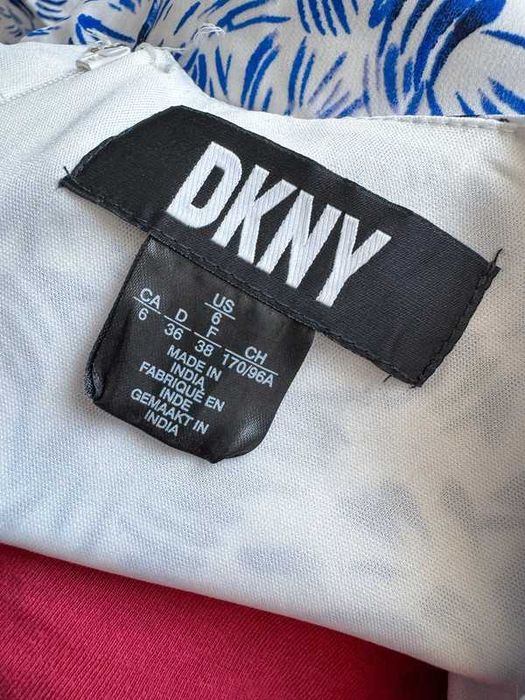 DKNY sukienka w niebieski wzór, rozmiar EU 38 (M)