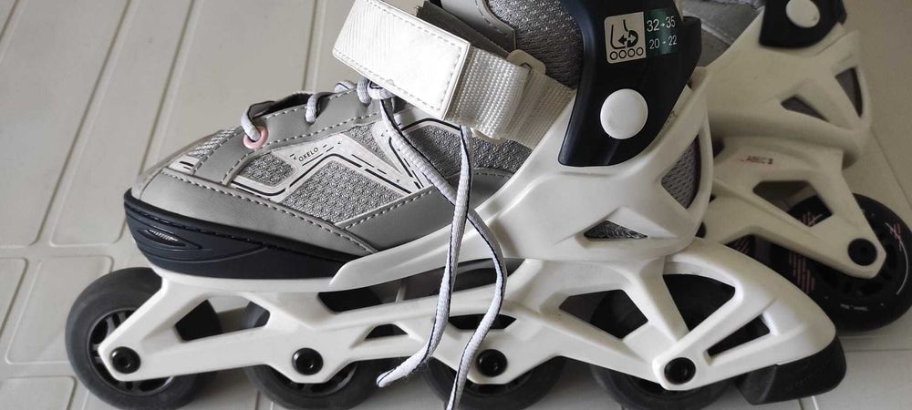 Patins em Linha Infantis Oxelo Fit 3 Jr. Ajustáveis