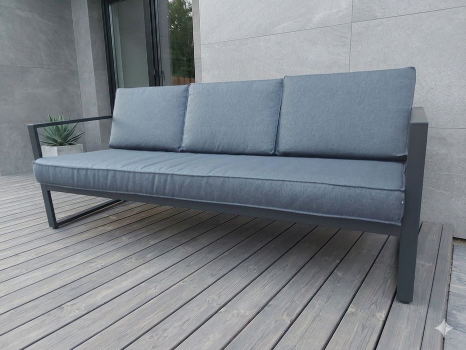 Promocja. Zestaw meble ogrodowe Vonge sofa dwa fotele, stolik.