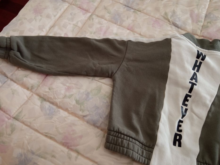 Camisola cardadas estilo desportivo