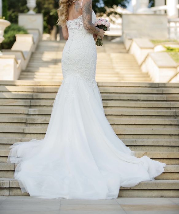 Весільна сукня рибка розмір S