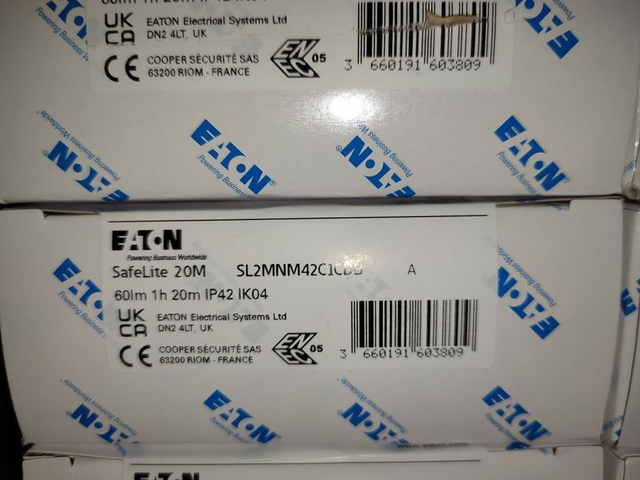 Eaton SL2MNM42C1CD Emergency LED Luminaire, 60 lm, IP42 SafeLite64729402309762123