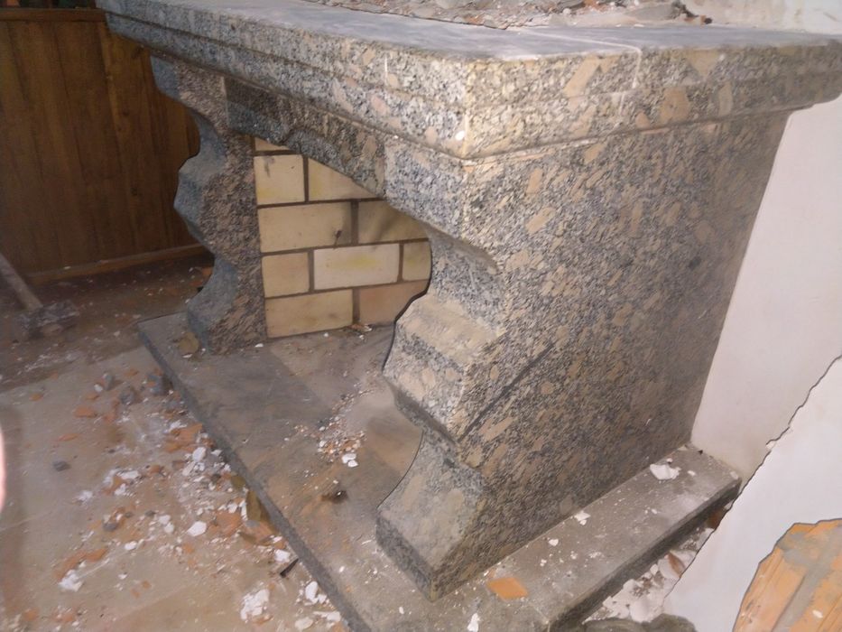 Lareira granito colorido