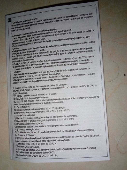 Maquina diagnóstico automovel multimarcas