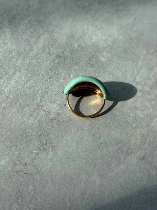 Kolorowy pierścionek emalia Zezu jewelry
