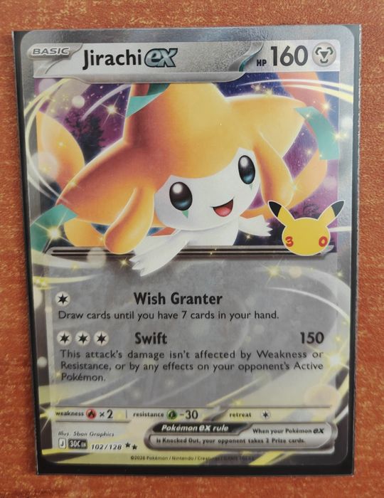 Jirachi ex Pokemon 30 th