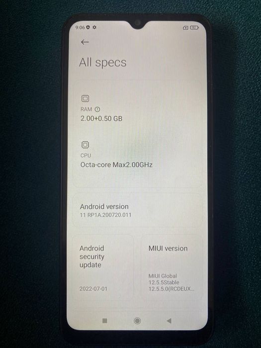 Xiaomi Redmi 9A (M2006C3LG, 2 GB RAM, 32 GB)