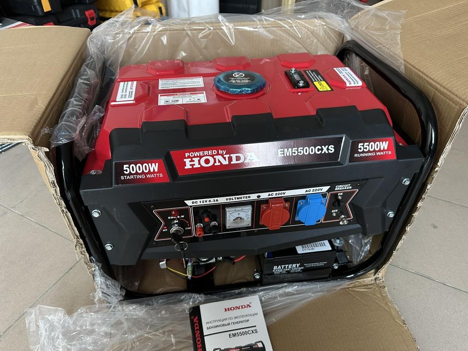 Генератор Бензиновый 5500 Хонда 5кВт Электростанция Электростартер