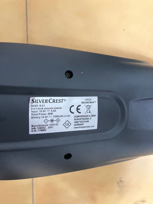 Aspirador Sem fios Silvercrest 2 em 1