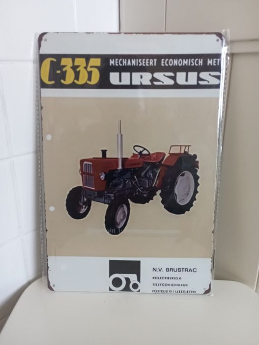 Ursus C-335 tablica blaszana