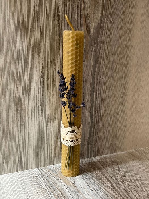 Свічка з натуральної вощини