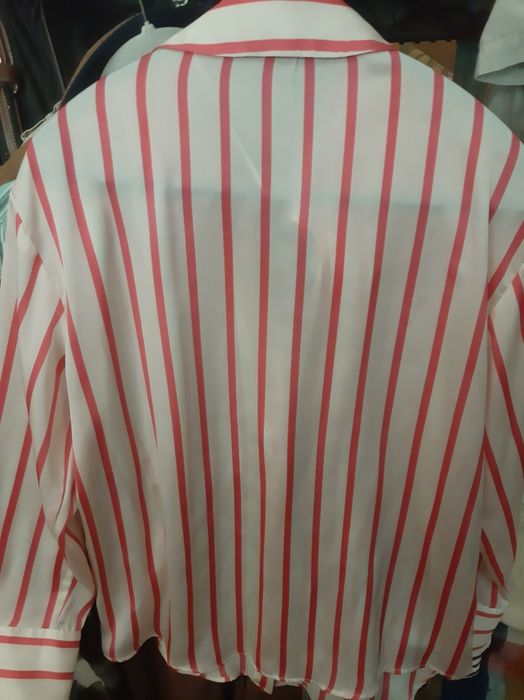 Camiseiro ZARA, às riscas, made in Morocco