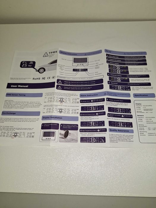 Датчики тиску шин TPMS, для внутрішнього монтажу. Нові. Перевірені.