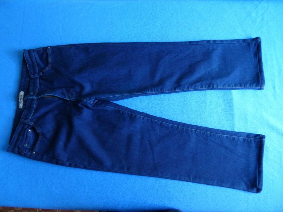 Spodnie damskie jeans z polarem