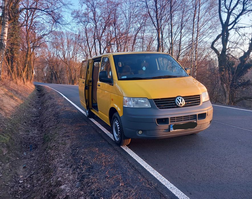 VW_Transporter_T5_2x Drzwi Przesówne_1.9 TD_Bez Korozji_3 Osób_OKAZJA