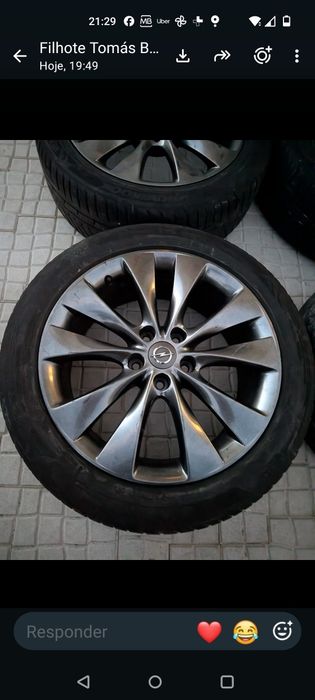 4 jantes 18 5x114 com pneus