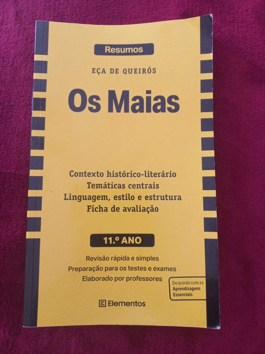 Vendo livro de resumo os MAIAS