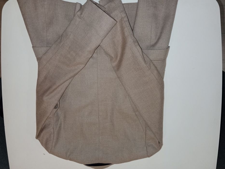 Zara XS 34 beżowy brązowy żakiet marynarka święta praca szkoła