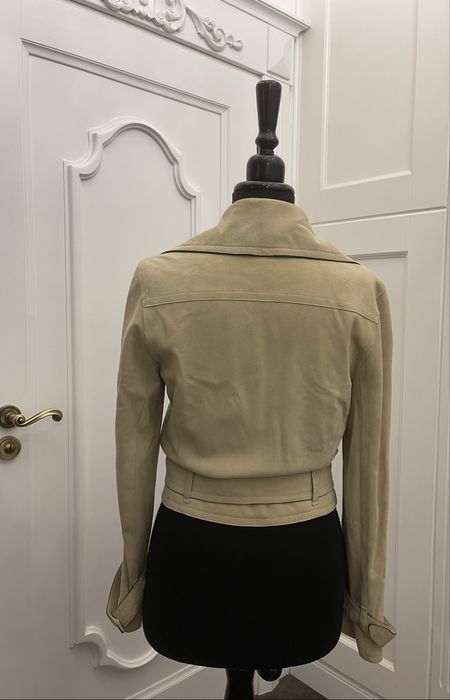 MAX MARA piękna kurtka skórzana, zamszowa