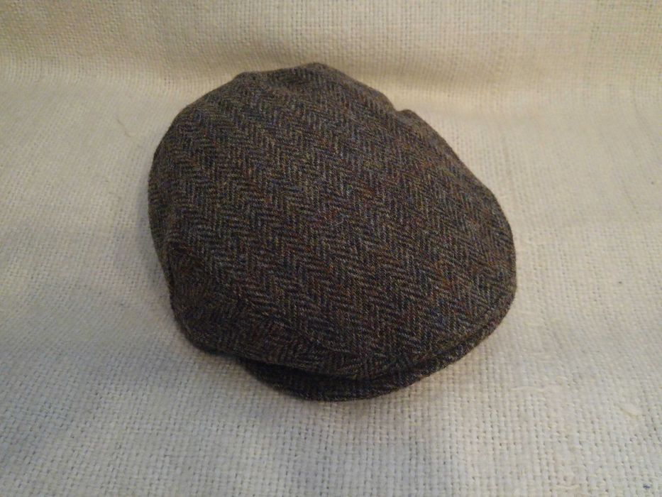 Kaszkiet, czapka męska wełniana Harris Tweed