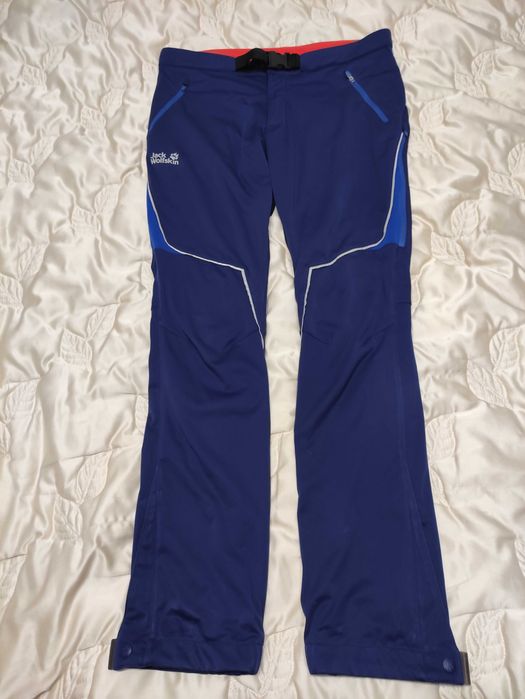 Męskie spodnie trekkingowe softshellowe Jack Wolfskin Stormlock r. 50