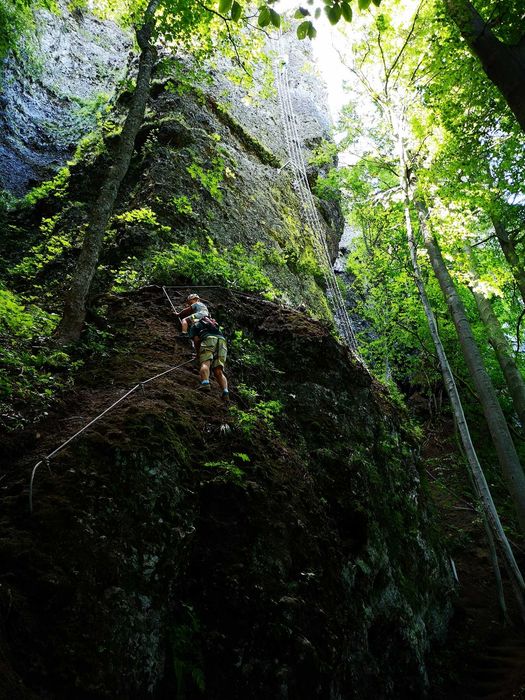 Via Ferrata Sprzęt wynajem zestaw wspinaczkowy lonża Uprząż Kask 5 SZT