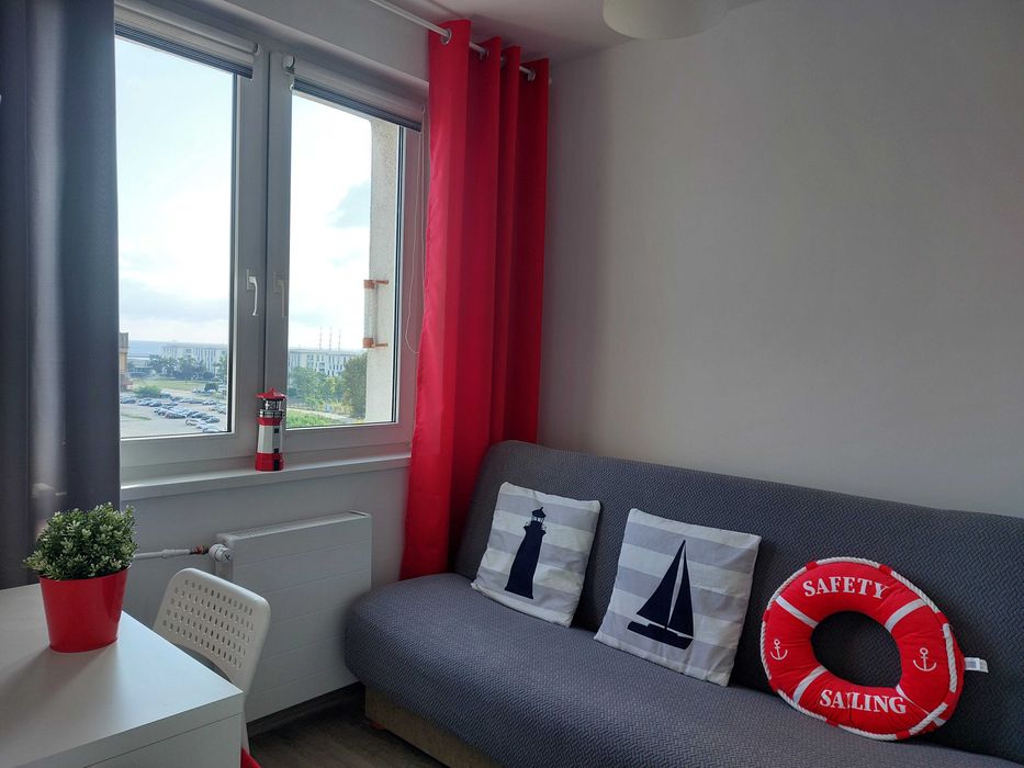 Mieszkanie 3 pokoje, Centrum Gdynia, przy Uczelniach, widok na morze