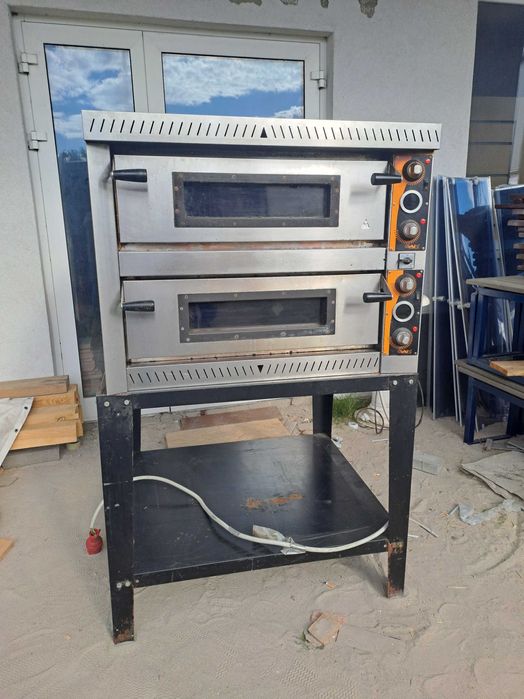 Piec do pizzy, duży, profesjonalny, podwójny, 4x35.