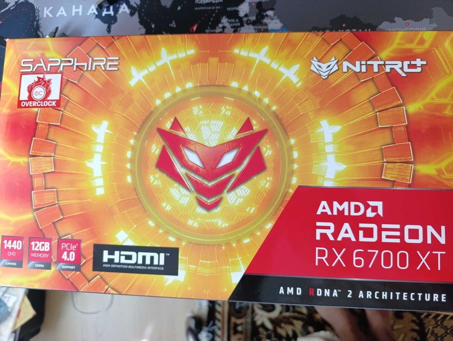 Відеокарта RX 6700 XT Sapphire NITRO+ AMD Radeon