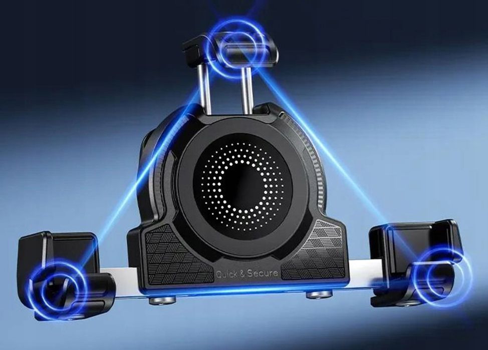 Uchwyt Motocyklowy Antywibracyjny Z Indukcją pilot do sterowania