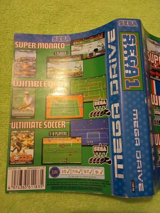 Capa Sega Sports Megadrive original