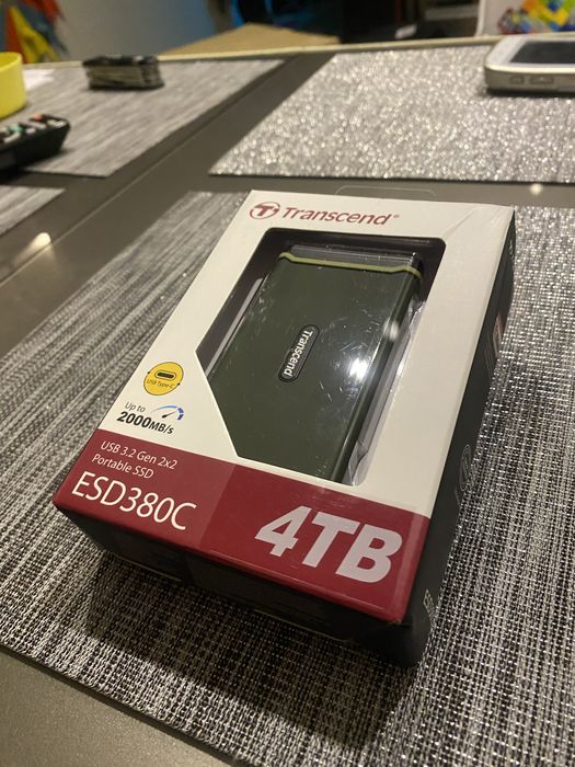 Dysk SSD 4Tb Transcend ESD380C, USB-C USB-A, szybki 2000Mb/s 5 lat gw