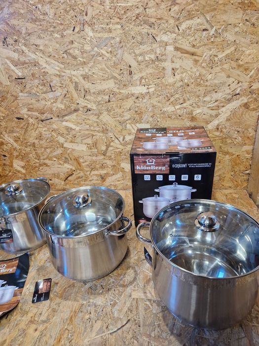 Zestaw dużych garnków 11/13,5 /17 L Klonberg KB-2523
