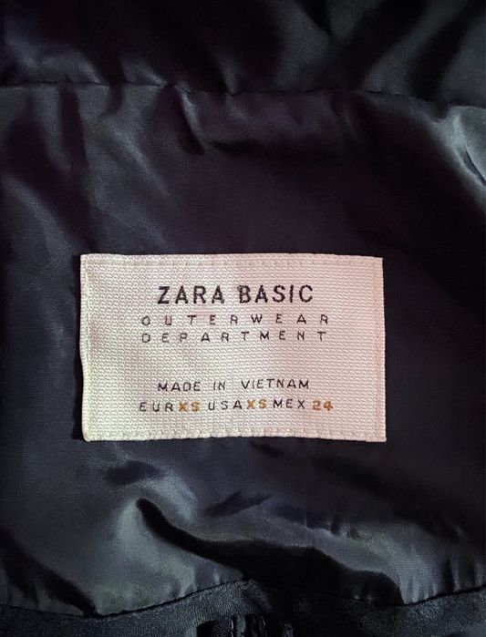 Тёмно-синяя ветровка в рубашечном стиле ZARA BASIC