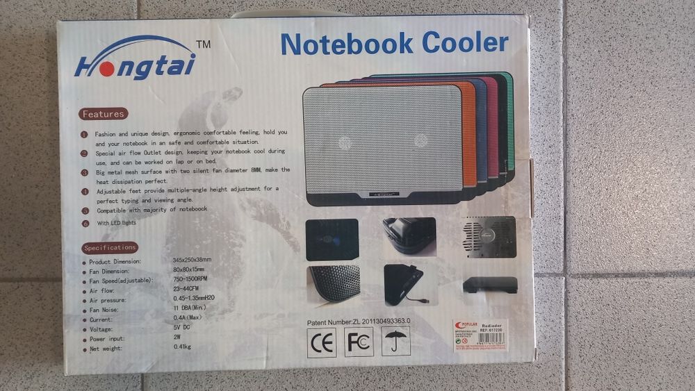 Base de Arrefecimento para Portátil – Hongtai 2088, Nova e Embalada