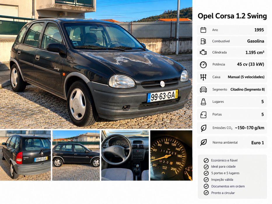 Opel Corsa 1.2 Swing de 1995