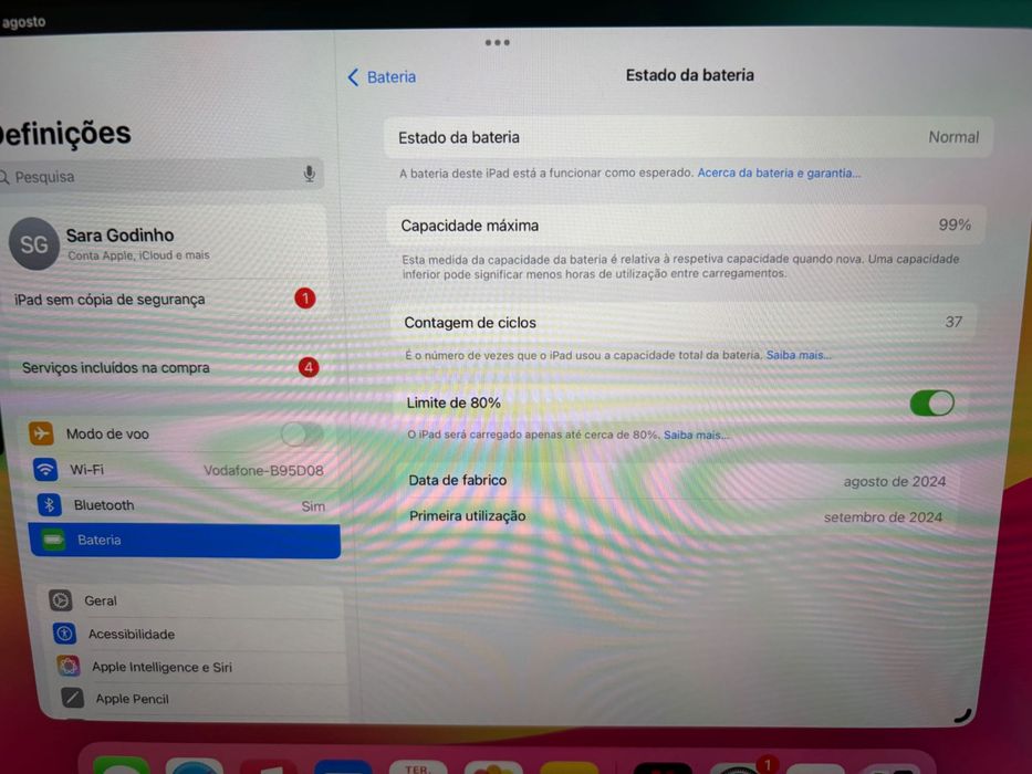 Apple IPad Air 11’ - 128 GB - com teclado, como novo (garantia +1 ano)