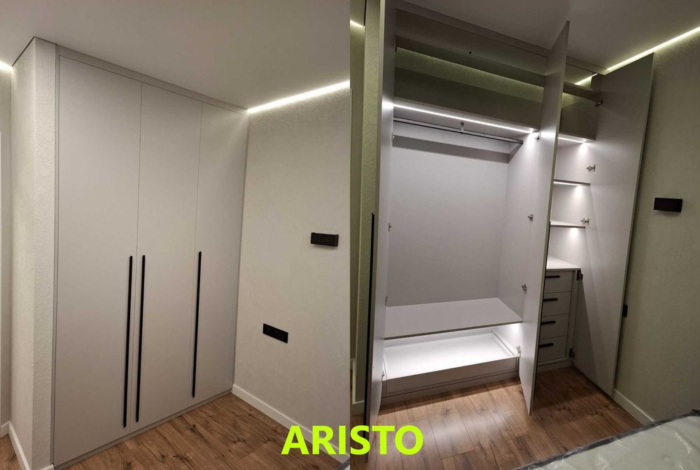 Шафа для одягу в спальню, передпокій, гардероб під замовлення