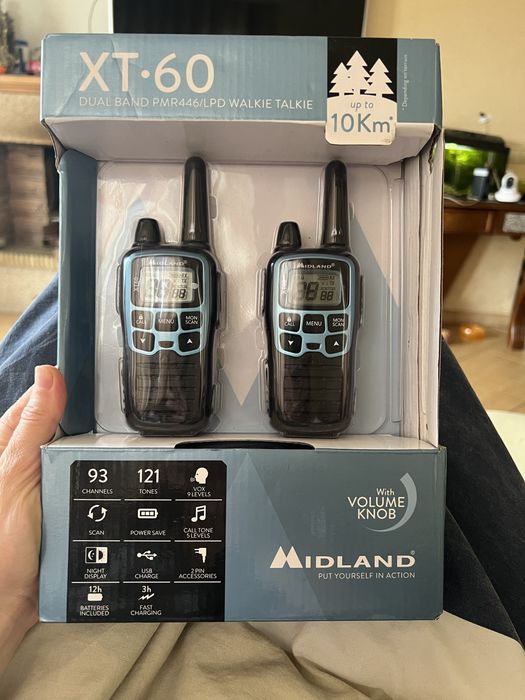Продам рації XT•60 DUAL BAND PMR446/LPD WALKIE TALKIE 10 км