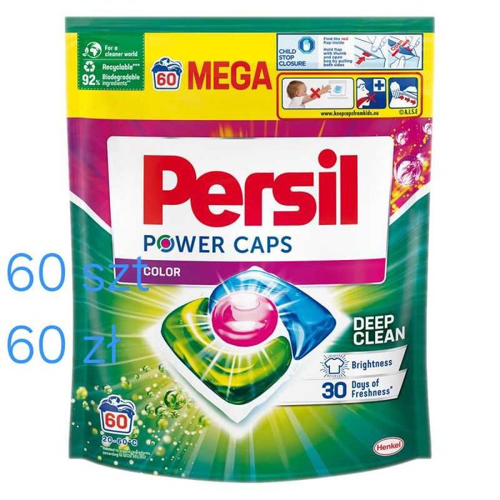 Kapsułki Persil Color 60 szt Mega / TANIEJ przy zakupie większej ilości!