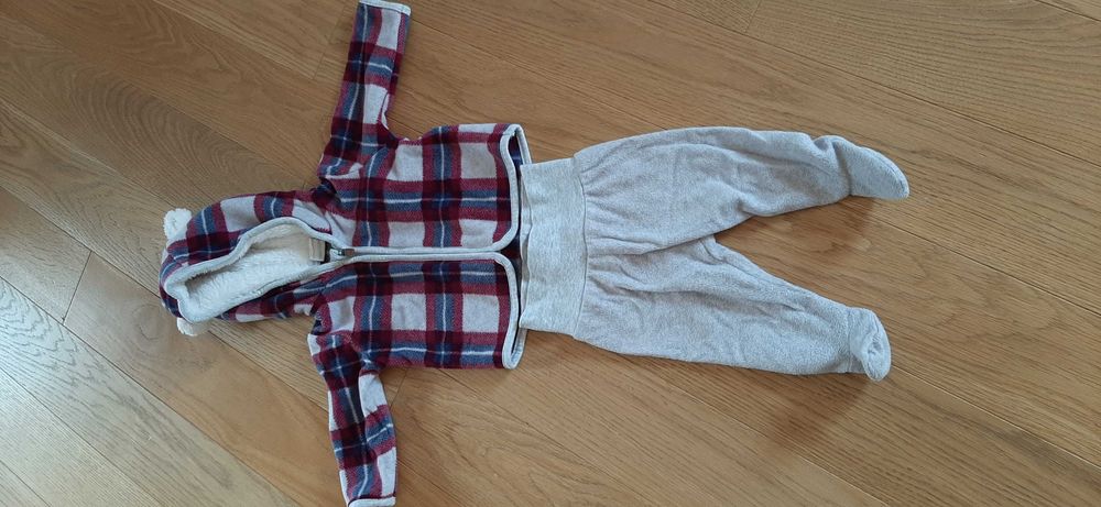 Ciepły komplet dla niemowlaka H&M, r.62