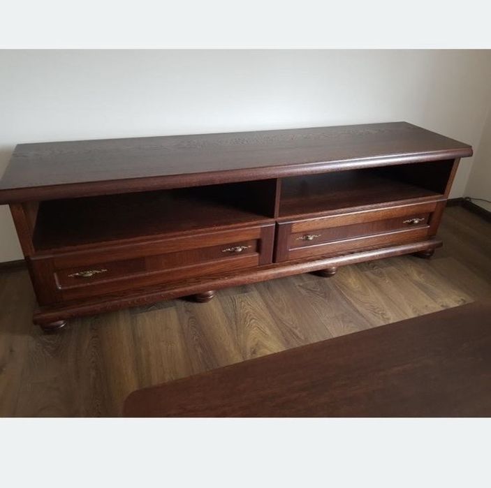 Szafka RTV Dębowa Brąz